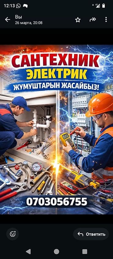 Предлагаются профессиональные услуги сантехника и электрика