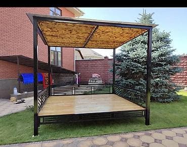 выбор: Садовые качели Металл, Со спинкой, С крышей — 5