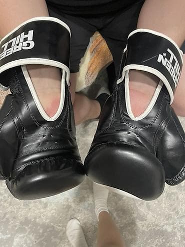 Кол каптар: Перчатки боксерские Green Hill, модель HAMED, 12 oz. - Цвет: черный с — 3