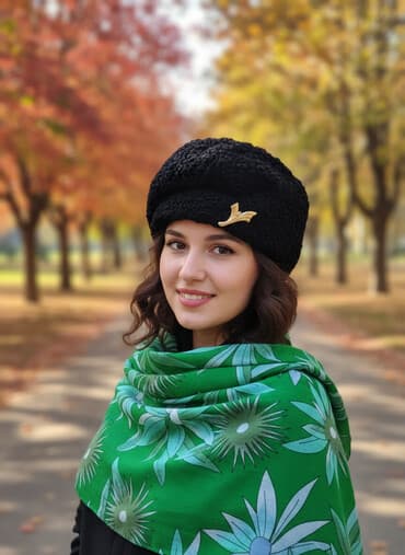 Головные уборы: Шапка, Беретка, Каракуль, Зима — 1