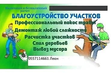 Уборка территории: Уборка территории, Стрижка газона — 2
