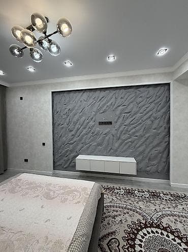 flat osh: 2 комнаты, 70 м², Асанбай мкр Элитка, 8 этаж, Дизайнерский ремонт — 6
