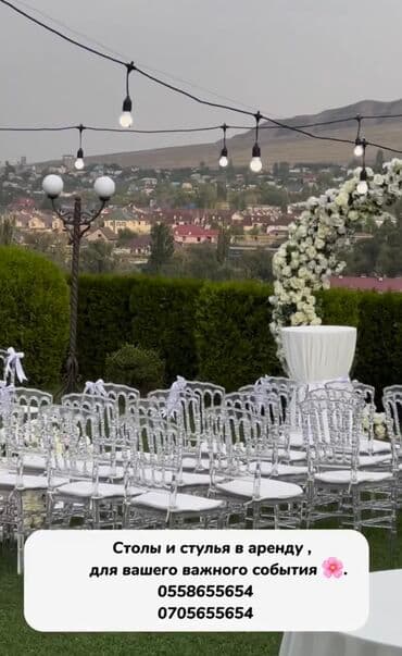 Столы и стулья в аренду на один день
