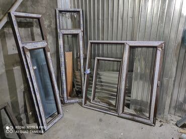 пластиковые витражи: Продаю новые окна,но без стекол Шоколадный пластик хорошего качества — 1