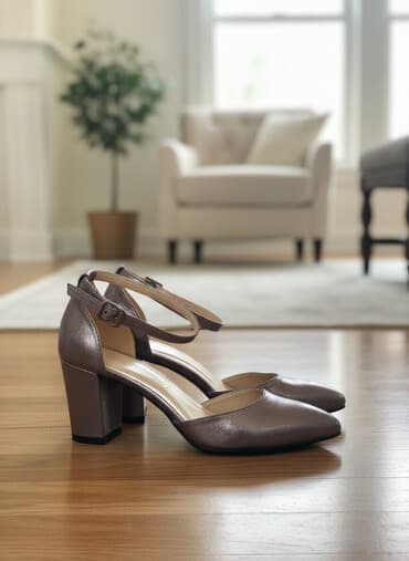 Новые. Красивые туфли. 35 размер, серые босоножки цена at lalafo.kg Новые. Красивые туфли. 35 размер, серые босоножки цена