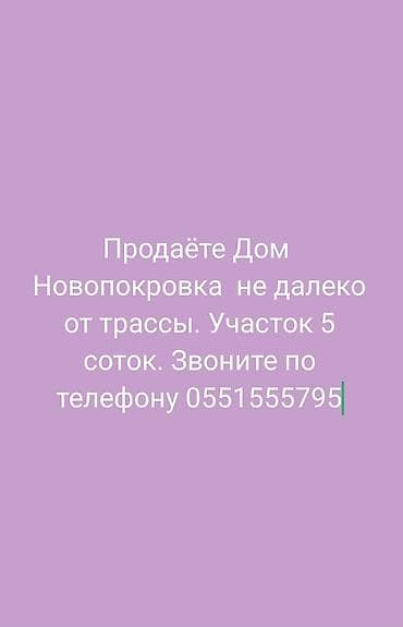 на трассе: Дом в Новопокровке, недалеко от трассы. Земельный участок 5 соток — 1