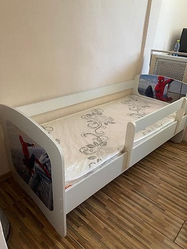 Эмерек: Бир кишилик керебет, Колдонулган, Матрасы бар, узуну - 160 см — 4