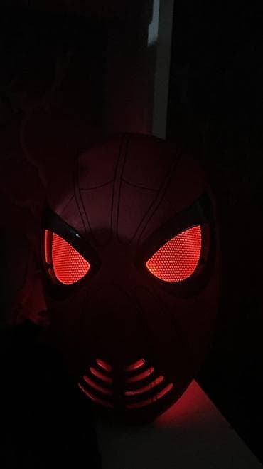 ярки: Светящаяся маска «Spider Visor» (с коробкой) подсветка активируется — 1