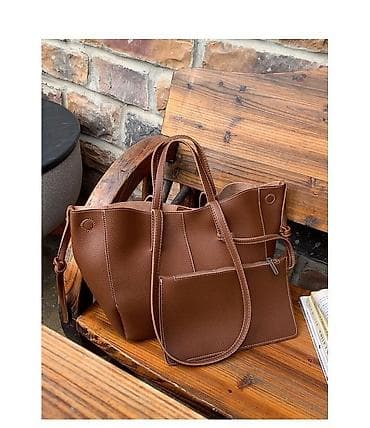 детская косметичка: Сумка-тоут с косметичкой, цвет карамельно-коричневый. - Материал — 1