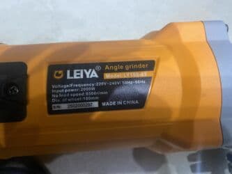 купить болгарка: Новый, От электросети, Leiya, 180 мм, 2000 Вт, 8500 об/мин — 6