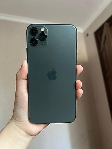 IPhone 11 Pro Max, Б/у, 256 ГБ, Matte Midnight Green, Чехол, Коробка, 84 %