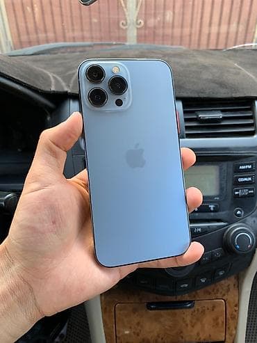 a 11: IPhone 13 Pro Max, Б/у, 256 ГБ, Голубой, Защитное стекло, Чехол, 100 % — 4
