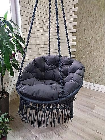 Стулья, табуретки: Подвесное кресло, Новый, Бесплатная доставка, Платная доставка, Самовывоз, цвет - Серый — 7