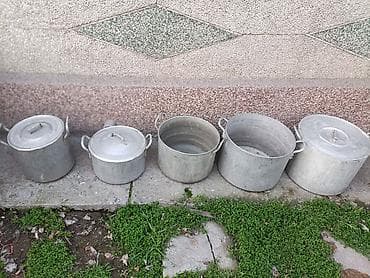 Набор алюминиевых кастрюль/котлов для больших объемов. Состав: 15