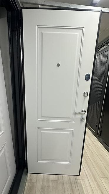 эшк: Двери для домов и квартир, Металлическая, Одностворчатая, Правосторонняя, цвет - Белый — 1