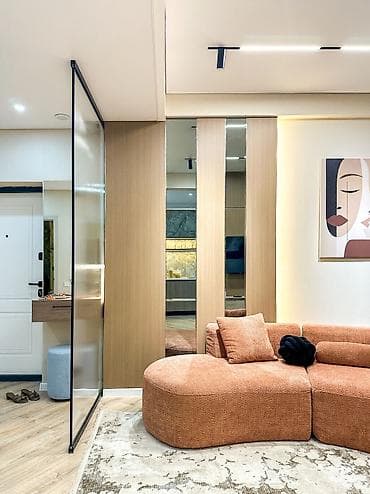 tophouse: 2 комнаты, 53 м², Кок-Жар мкр Элитка, 6 этаж, Дизайнерский ремонт — 2
