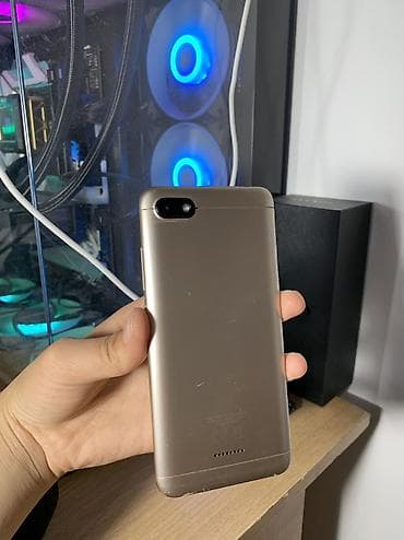 mi 7: Redmi, Redmi 6A, Б/у, 32 ГБ, цвет - Бежевый, 2 SIM — 2