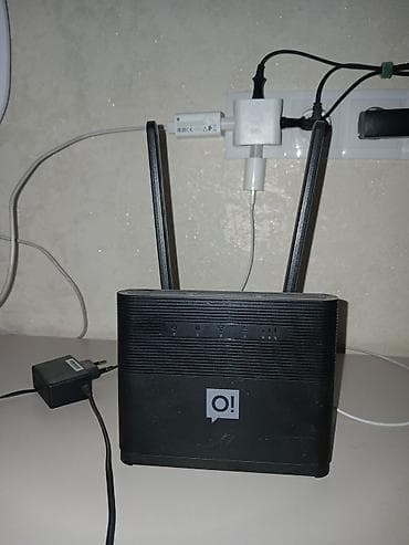 usb adapter: Wi‑Fi роутер с двумя внешними антеннами - Брендинг: логотип «O!» на — 1