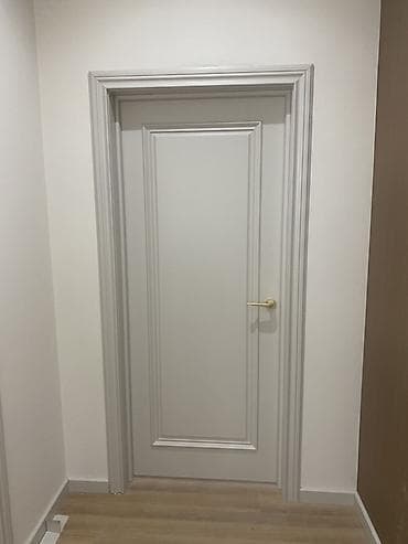 наличники на двери: Двери для домов и квартир, Деревянная, Одностворчатая, Со стеклом, цвет - Белый — 2