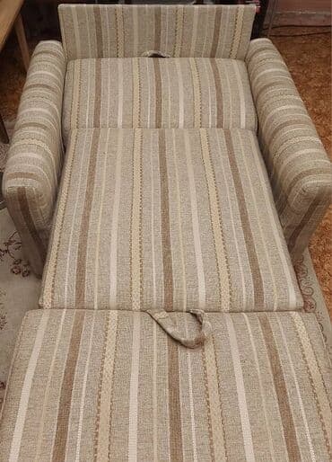 шфанер ссср: Кресло-кровать, Б/у, Односпальный, Самовывоз, цвет - Бежевый — 3