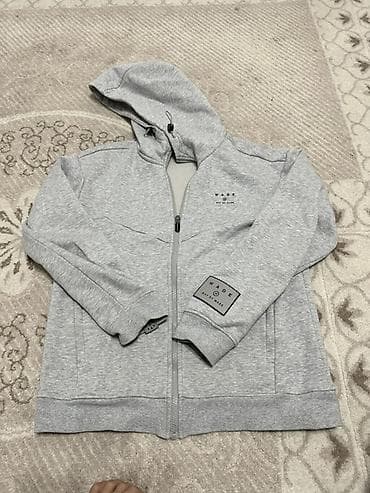 спортивные купальники: Серая худи на молнии WADE - Цвет: светло‑серый меланж - Фасон: худи с — 2