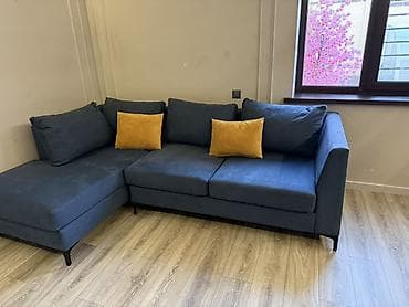 Угловые диваны: Угловой диван, C подушками, Трехместный — 2
