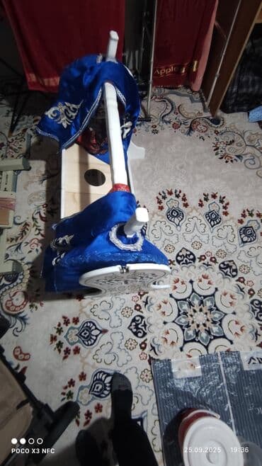 кроватка с люлькой: Люлька, Качалка, Дерево, цвет - Белый — 3