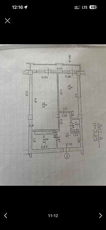 2 бөлмө, 64 м², Элитка, Евроремонт — 1