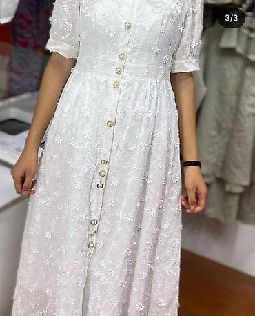 Повседневное платье, Лето, S, M