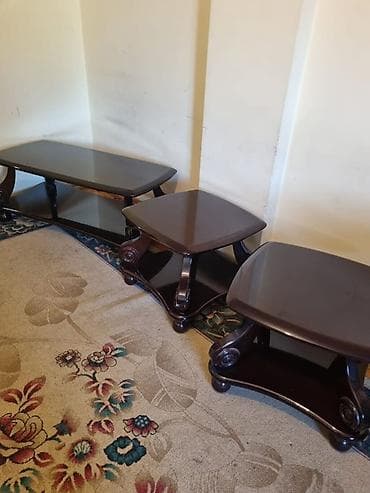 мягкая мебель в бишкеке фото цены: Стол и стул для зала, цвет - Коричневый — 2