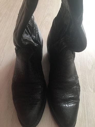 Ботинки: Продаю мужские ковбойские сапоги ручной работы. Два вида кожи — 1