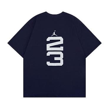 одежда акацуки: Мужская футболка, M, Air Jordan, Новый, цвет - Синий, Самовывоз, Платная доставка — 2