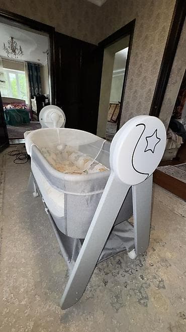 Люлька, Б/у, Колыбель, ДСП, цвет - Серый, Самовывоз