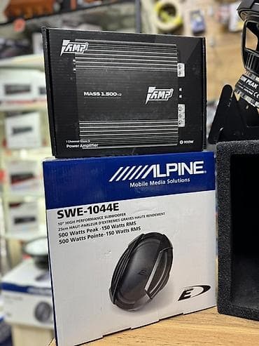 самбуфер колонки: Набор для мощного баса в авто: сабвуфер Alpine + моноблок AMP Состав — 2