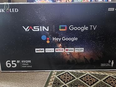 ТВ и видео: Срочно продаю телевизор YASIN 65" 65Q90 (4K QLED, Google TV) - — 2