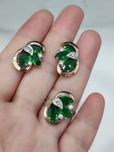 свадебные платья от производителя: Набор украшений, Проба 925, Женские, Новый — 1