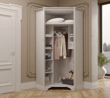 металлические шкафы для одежды: Шкаф для одежды 2Д коллекции Кентаки, Белый, БРВ Брест (Беларусь) — 4