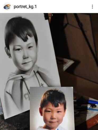 подарок маме на день рождения: Детский портрет#портреты наших наследников# портреты сына # поптрет — 1