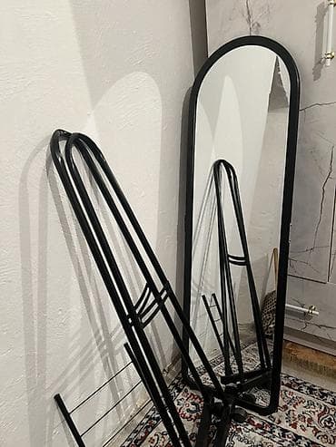 foldable table: Напольное зеркало в металлической раме - Форма: вытянутое с — 1