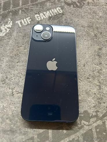 IPhone 14, Б/у, 256 ГБ, Midnight, Защитное стекло, Чехол, 100 %