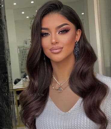 Иш-чараларды уюштуруу: Кечки, Күндүзгү, Үлпөт, Үйүнө баруу менен, Консультация, Сертификаты бар визажист — 9