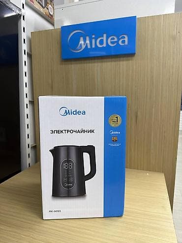 sharp r3: Электрочайник Midea MK-9093 - Современный дизайн в темном цвете - — 1