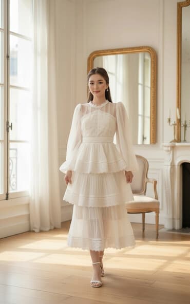 прокат карнавальных костюмов в бишкеке бишкек: ПРОДАЮ Нежное, безумно утонченное платье ✨ один выход 2000 (лучшая — 1