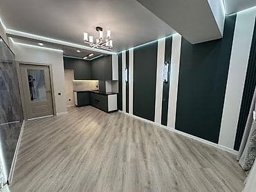osh flat: 1 комната, 45 м², Тунгуч мкр Элитка, 6 этаж, Евроремонт — 2