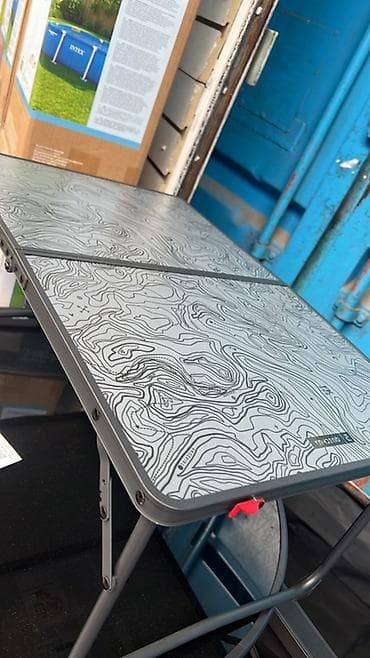 foldable table: Складной походный стол, Железо, цвет - Серый — 1