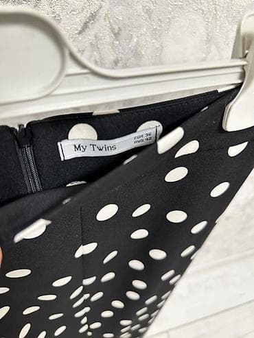 Женская одежда: Юбка, Модель юбки: Карандаш, Миди, Высокая талия, С вырезом — 3