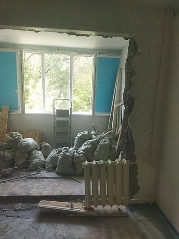 full construction: Снос стен | Снос перегородки, Кирпичная стена, Железобетонная стена | Сбивка старой штукатурки, Снятие извести, Снятие побелки | Демонтаж линолеума, Демонтаж плинтуса, Демонтаж кафельной плитки | Крыша из шифера, Мягкая кровля, Металлочерепичная кровля Больше 6 лет опыта — 6