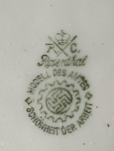 термос ссср: Фарфоровая супница Rosenthal (RC), Германия. 1930-45 г - Клеймо на — 3