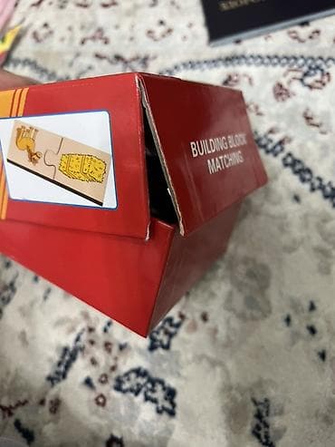 3д пазлы: Деревянный развивающий пазл-набор Building Block Matching (для детей — 3