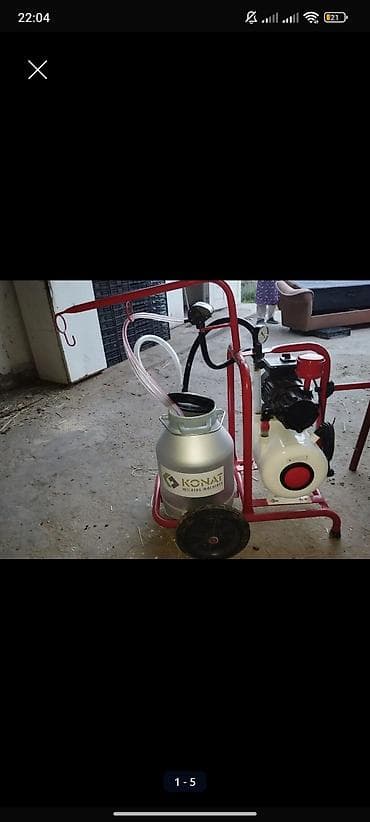 Доильный аппарат KONAТ на тележке - Передвижной доильный агрегат для